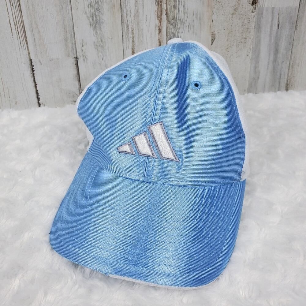 Adidas Fitted Colorblock Cap Blue White Size Small - Picture 9 of 9